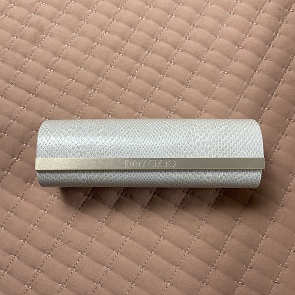 Jimmy Choo Accessories - Jimmy Choo Cream Eye Glass Case with lens wipe